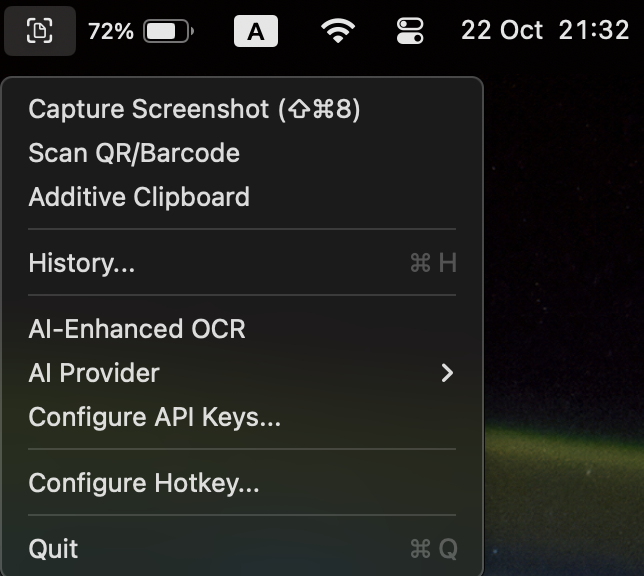 TextClipper launch shortcut illustration
